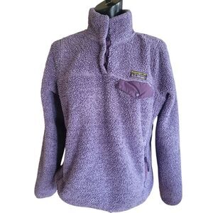L.L. Bean Purple Fleece Pullover